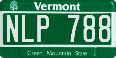 VT license plate NLP788
