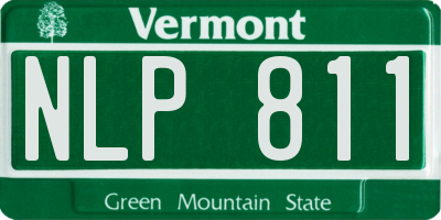 VT license plate NLP811