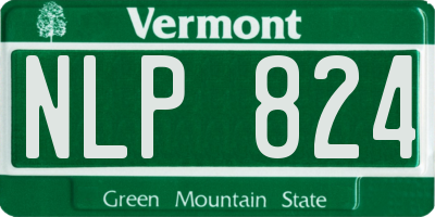 VT license plate NLP824