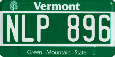 VT license plate NLP896