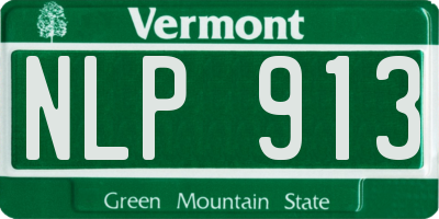 VT license plate NLP913