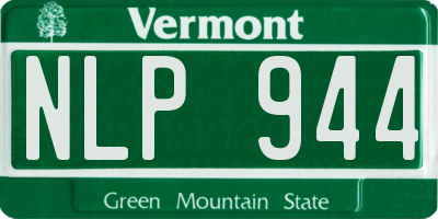 VT license plate NLP944
