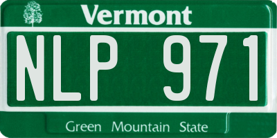 VT license plate NLP971