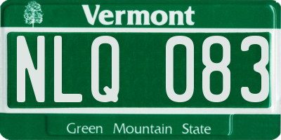 VT license plate NLQ083