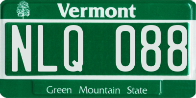 VT license plate NLQ088