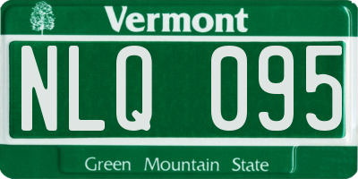 VT license plate NLQ095