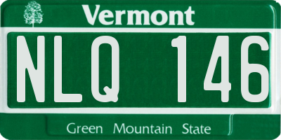 VT license plate NLQ146