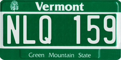 VT license plate NLQ159