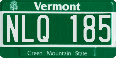 VT license plate NLQ185