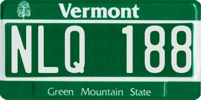 VT license plate NLQ188
