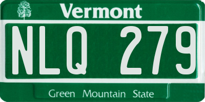 VT license plate NLQ279