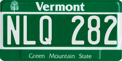 VT license plate NLQ282
