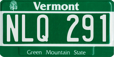 VT license plate NLQ291