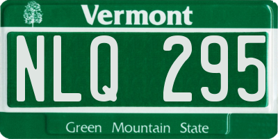 VT license plate NLQ295