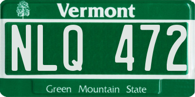 VT license plate NLQ472