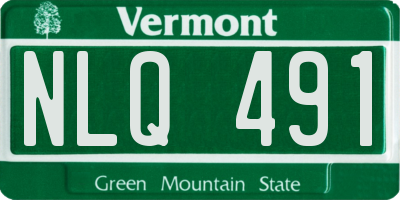 VT license plate NLQ491