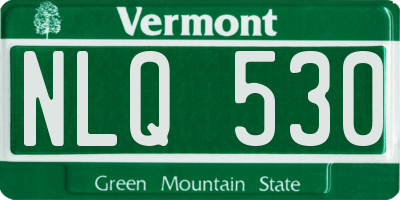 VT license plate NLQ530