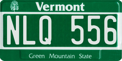 VT license plate NLQ556