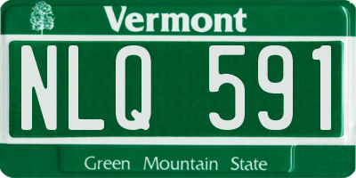 VT license plate NLQ591
