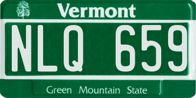 VT license plate NLQ659