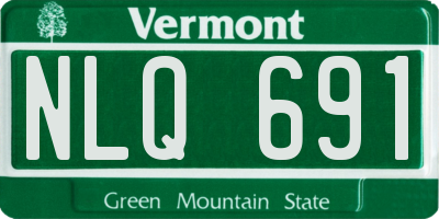 VT license plate NLQ691