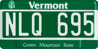 VT license plate NLQ695