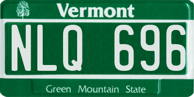 VT license plate NLQ696