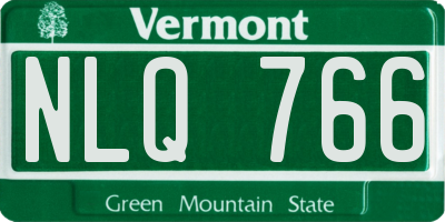 VT license plate NLQ766