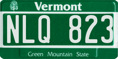 VT license plate NLQ823