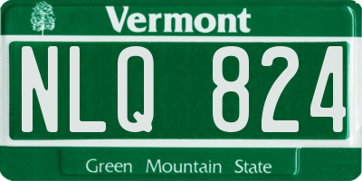 VT license plate NLQ824