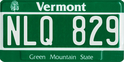 VT license plate NLQ829