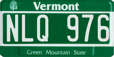VT license plate NLQ976