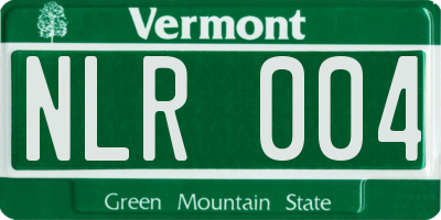VT license plate NLR004