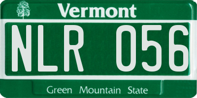 VT license plate NLR056