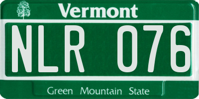 VT license plate NLR076