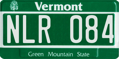 VT license plate NLR084