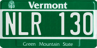 VT license plate NLR130