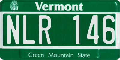 VT license plate NLR146