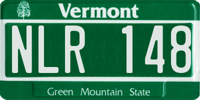VT license plate NLR148