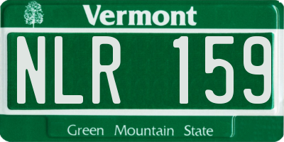 VT license plate NLR159