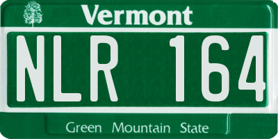 VT license plate NLR164