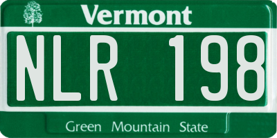 VT license plate NLR198