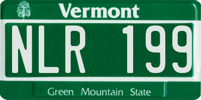 VT license plate NLR199
