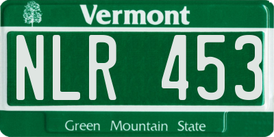 VT license plate NLR453