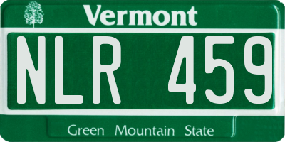 VT license plate NLR459