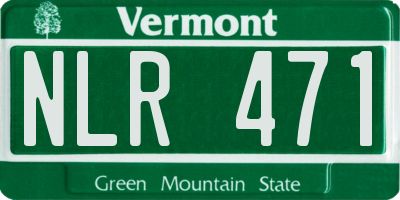VT license plate NLR471