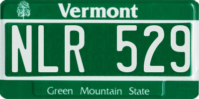 VT license plate NLR529