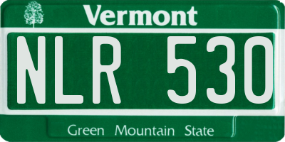 VT license plate NLR530