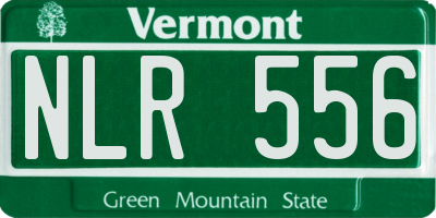 VT license plate NLR556