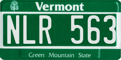 VT license plate NLR563